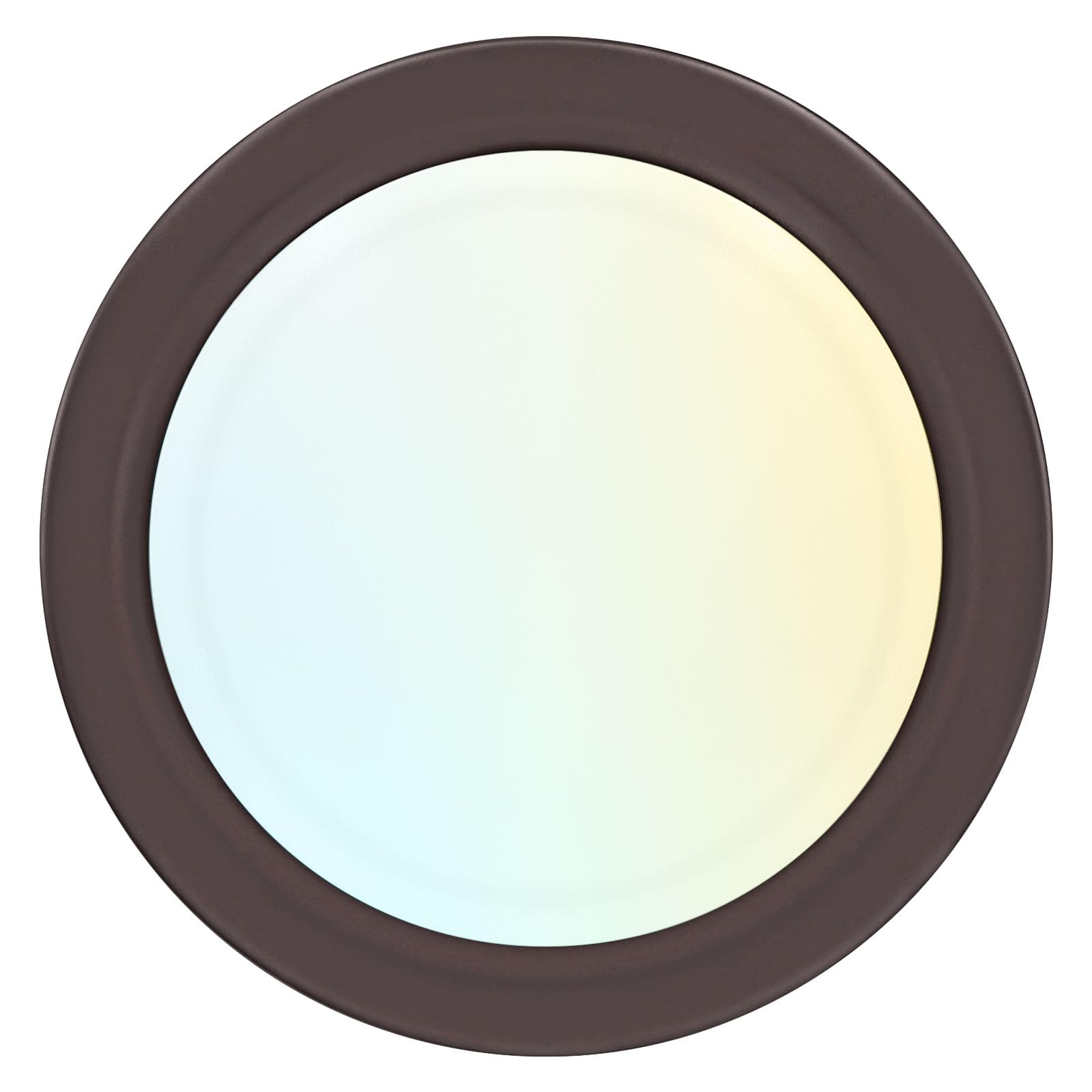 LUXRITE 6 Inch LED Disk Light, Dimmable, 12.5W, 1000LM, 5CCT 2700K-5000K, Metal,