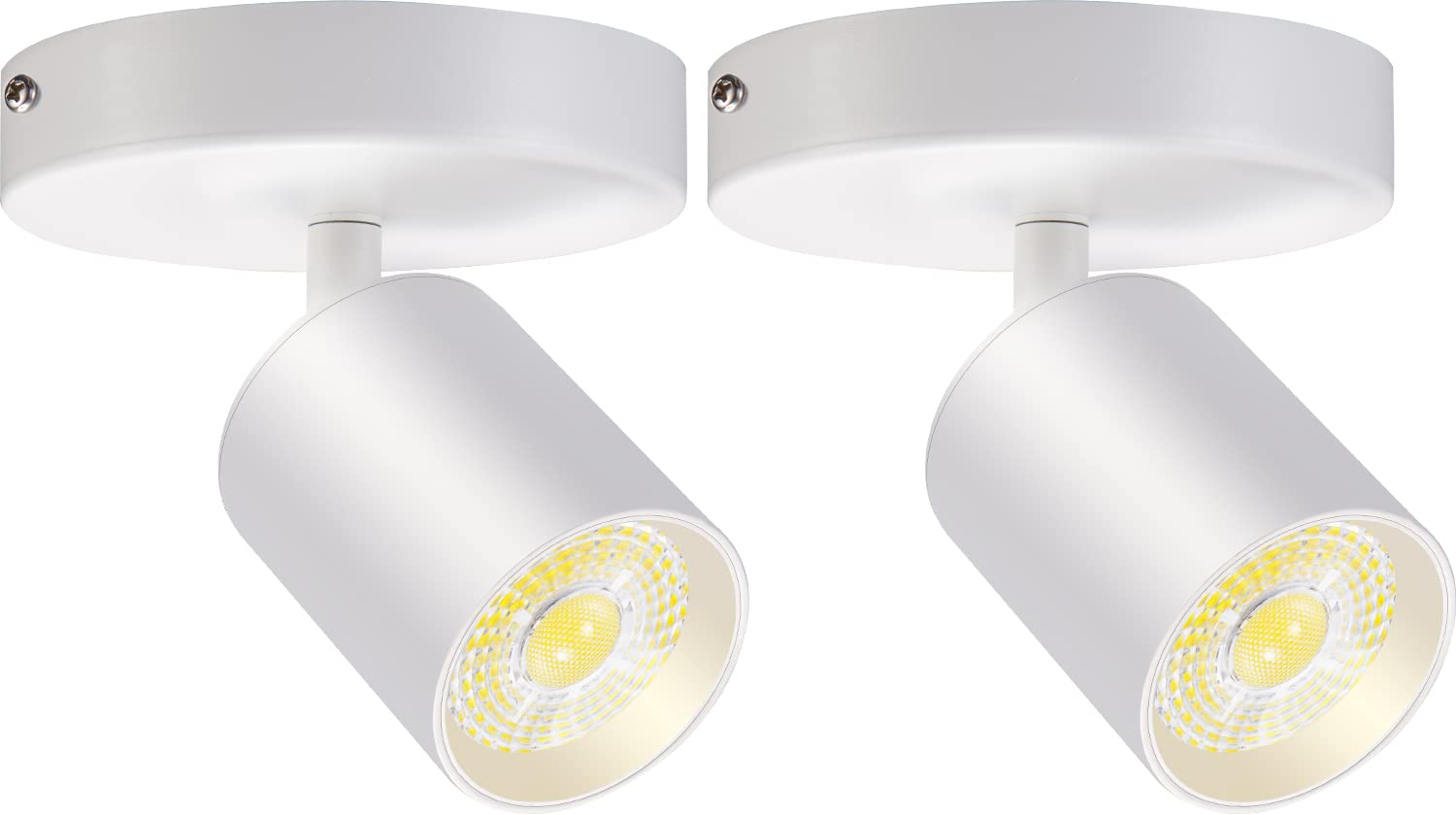 Vanoopee 10W Dimmable Adjustable Led Ceiling Spotlight 3000K White - 2 Pack, Cri90,
