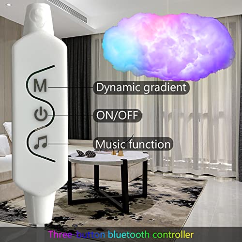 ZOKON 3D Big Cloud Lightning Light Kit, Music Sync, Wireless Remote, Multicolor, Indoor Bedroom Decor