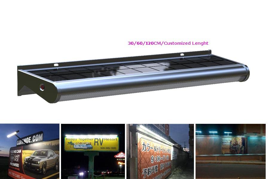 Eleding Solar Powered 4Ft Led Wall Light - Weatherproof Wireless Security Light For Outdoor Use