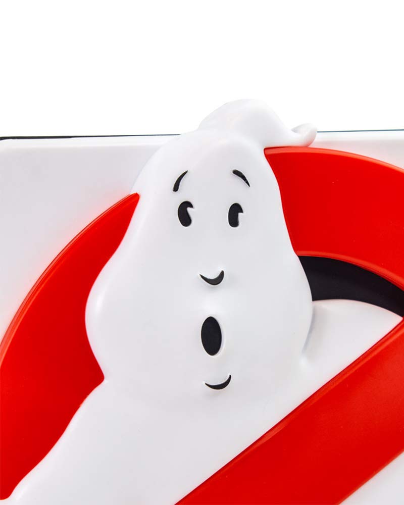 Numskull Ghostbusters Logo Lamp - Red and White Plastic Wall Light, Ambient Gaming Accessory, Model 5056280422778
