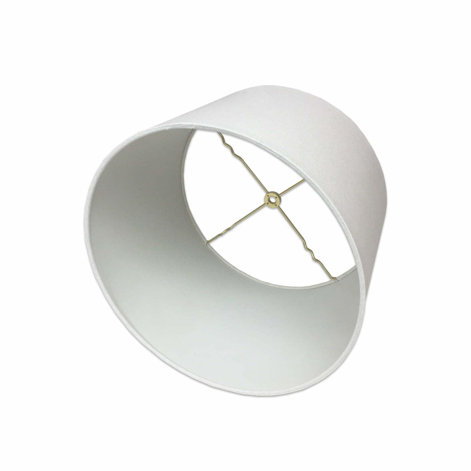 Royal Designs HB-610-12LNWH Shallow Drum Lamp Shade 11x12x8.5 Linen White
