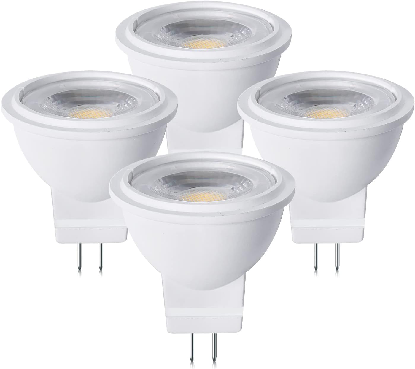Lustaled 12V MR11 GU4.0 LED Light Bulb 3W G4/GU4/GZ4 Bi-Pin Base LED Spot Light Low Voltage MR11 Landscape Bulbs 25W Halogen Equ