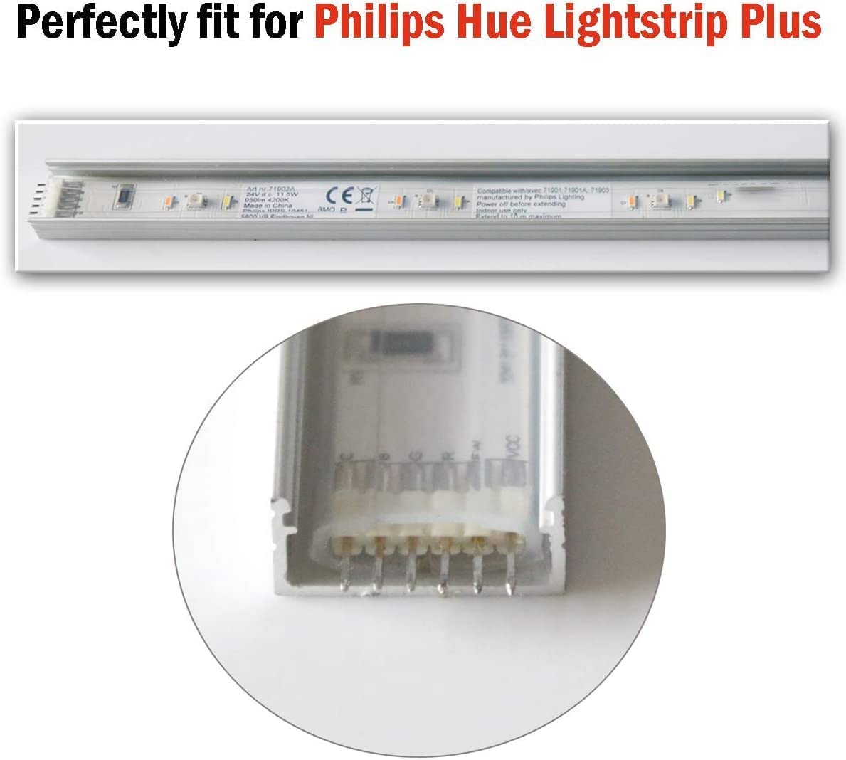 StarlandLed LED Aluminum Channel 18 Pack, 2m/6.6ft, 16mm Wide, Silver, with   and Mounting Accessories