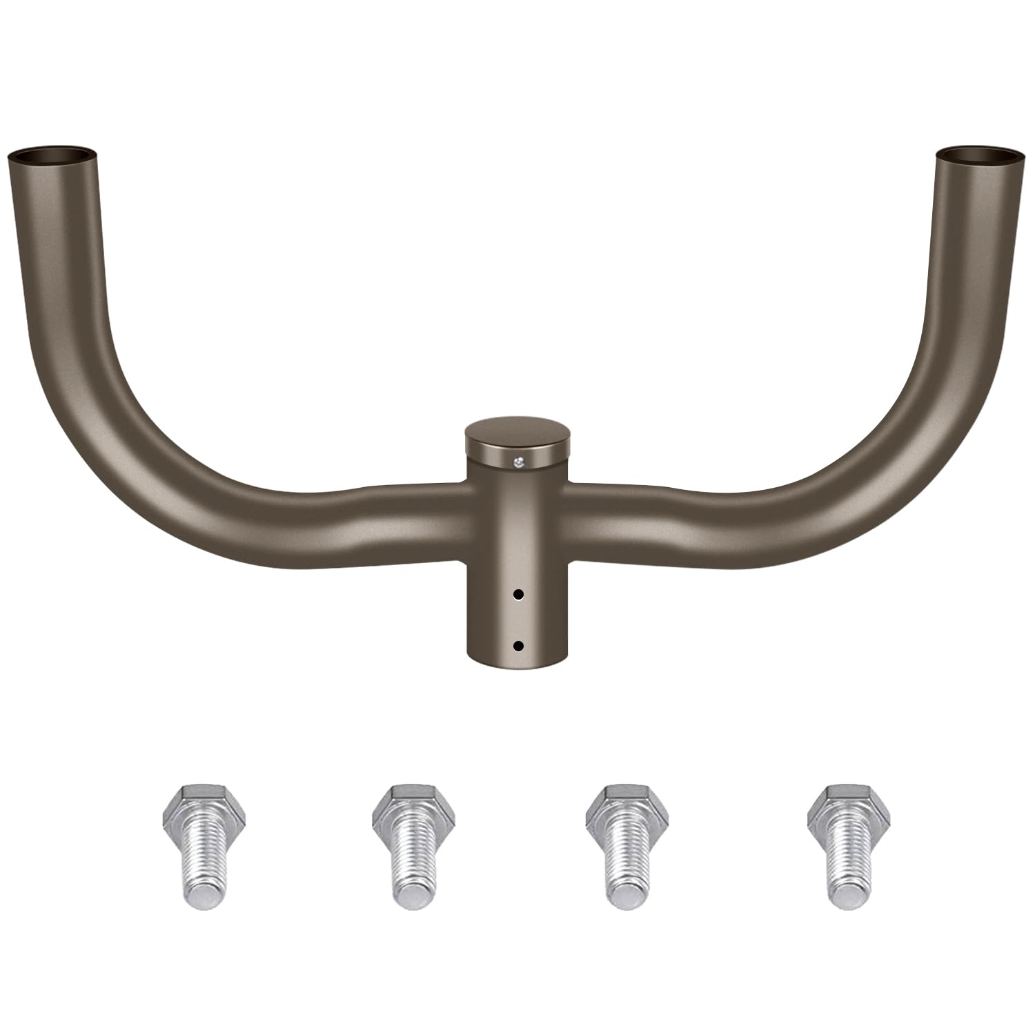 Ledmo Double Bullhorn Bracket For Led Parking Lot Light, 180° Mount, Metal, 300W/Arm Mount, Brown, Model Led1117