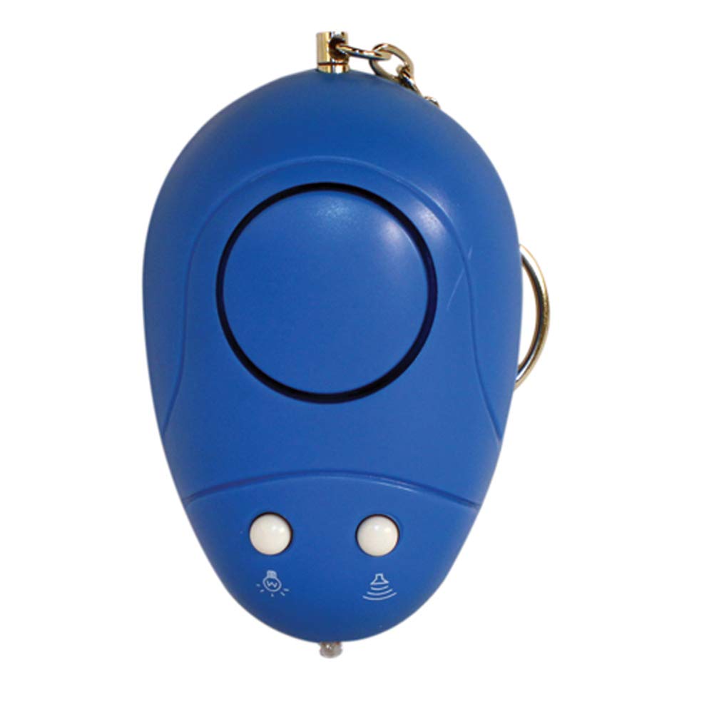 Safety Technology Keychain Alarm With Light - Blue Personal Security Device