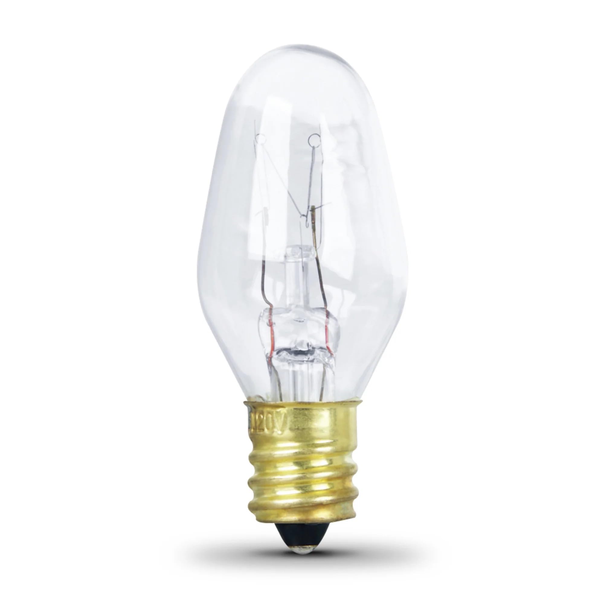 10-Watt C7 Appliance Incandescent Light Bulb (2-Pack)-Feit Electric-BP10C71/2/RP