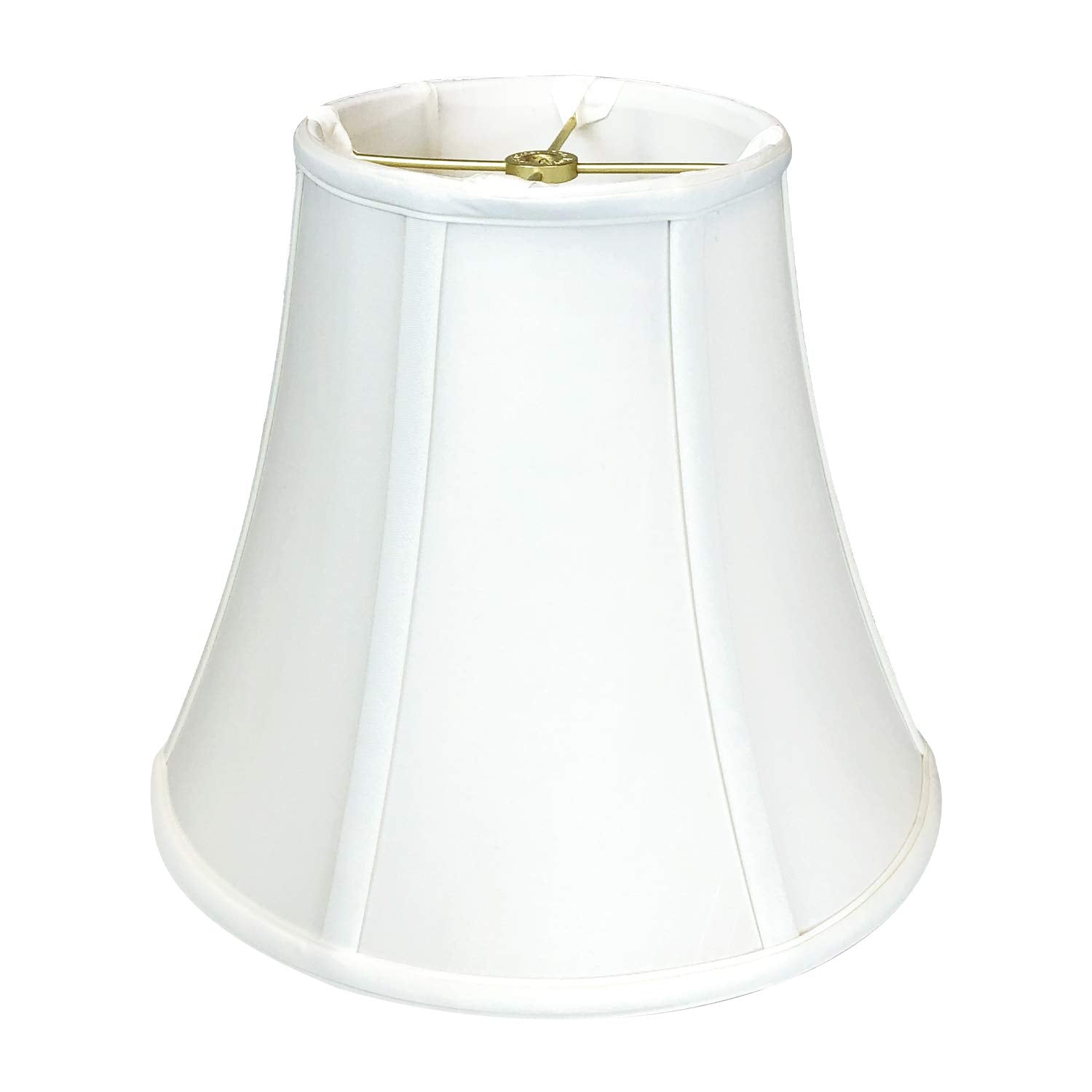 Royal Designs, Inc. True Bell Lamp Shade Fabric 4in x 8in x 7.25in White Model BS-704-8WH
