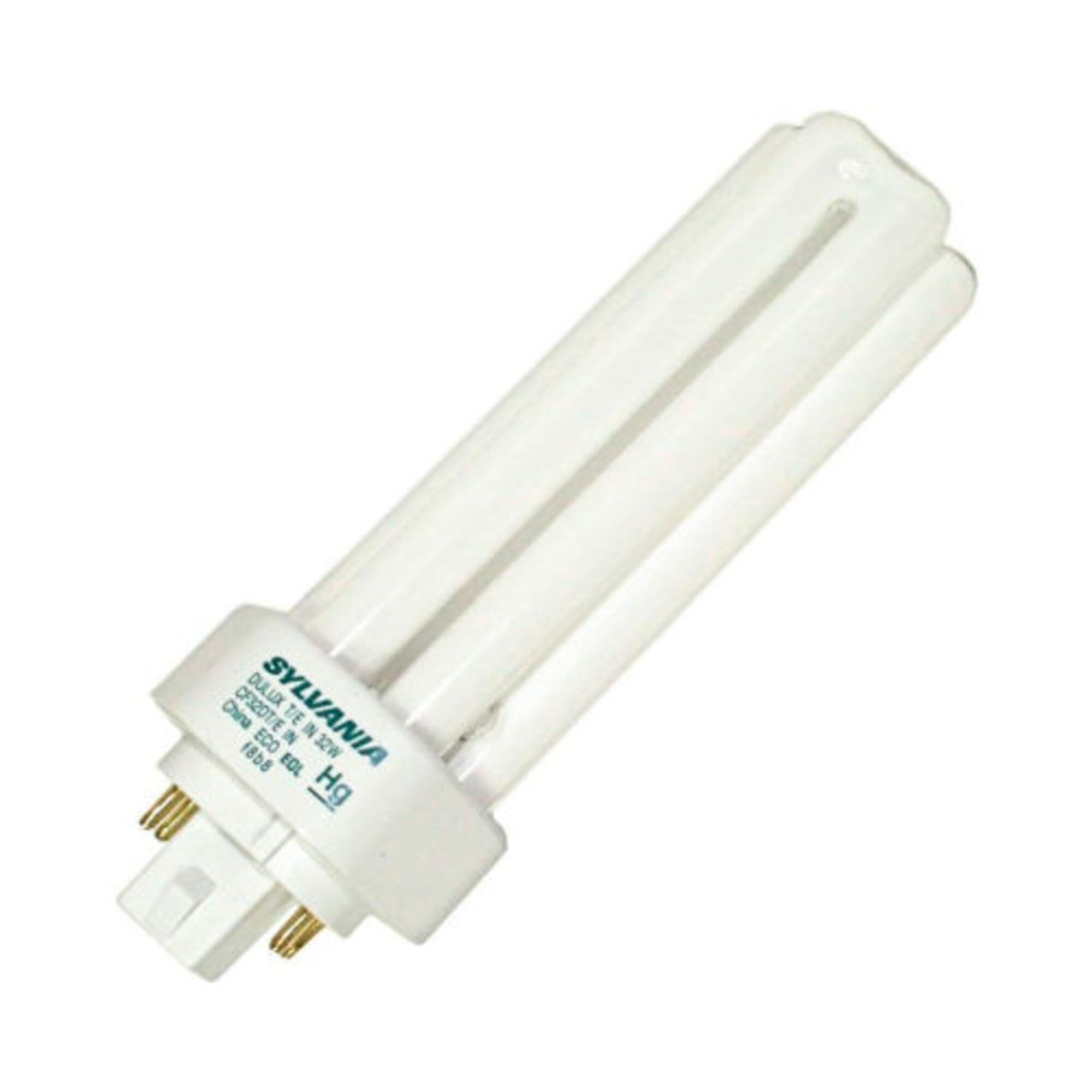 (25 Pack) Sylvania 20885 Cf32Dt/E/In/835/Eco 32-Watt 3500K 4-Pin Triple Tube Compact Fluorescent Lamp