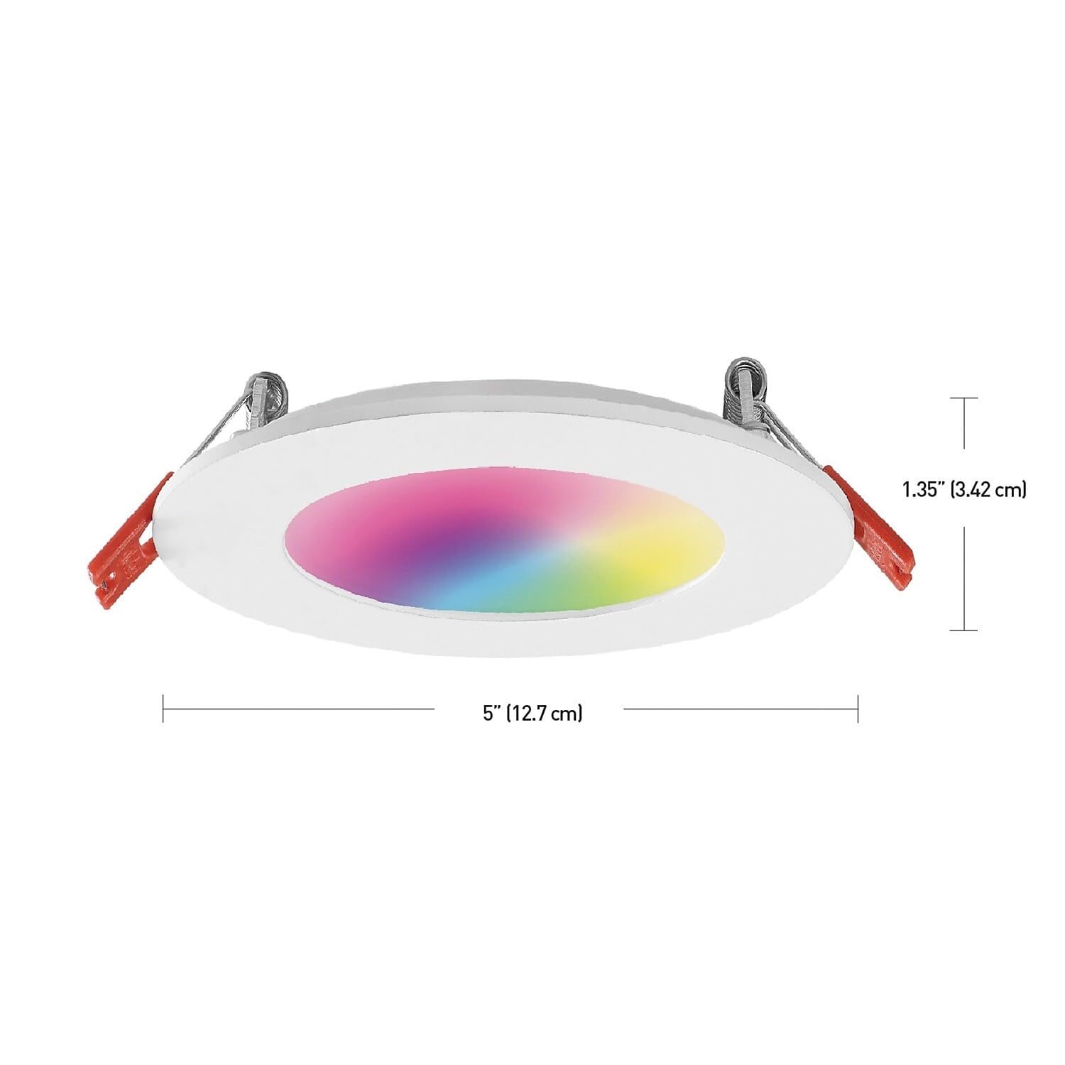 GLOBE Electric Collection Wi-Fi Smart 4 Ultra Slim Multicolor Changing RGB Tunable White Recessed Lighting Kit, No Hub Required,