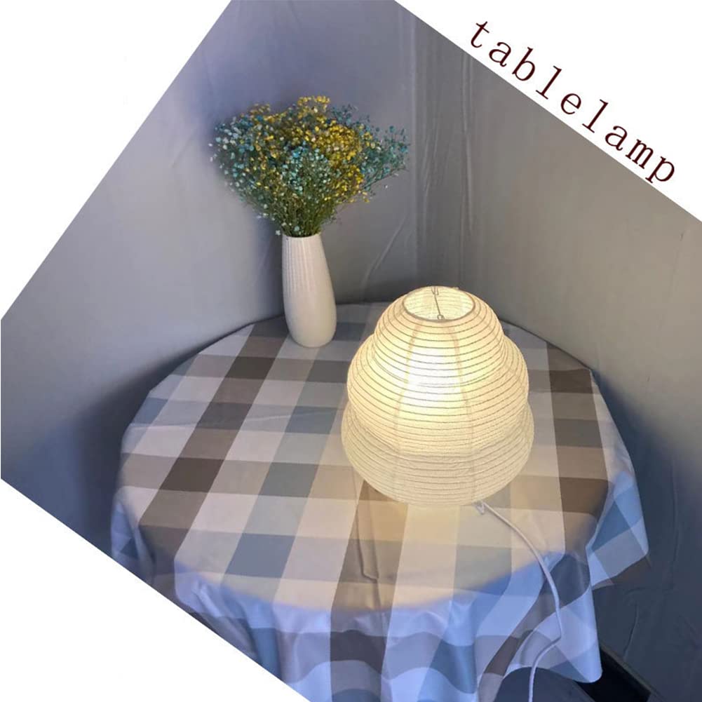 2 Pack Bedside Table Lamp Paper And Chrome Standing Lamp Room Decoration Festival Lantern Light Nightstand Desk Lamp Bedroom Dre
