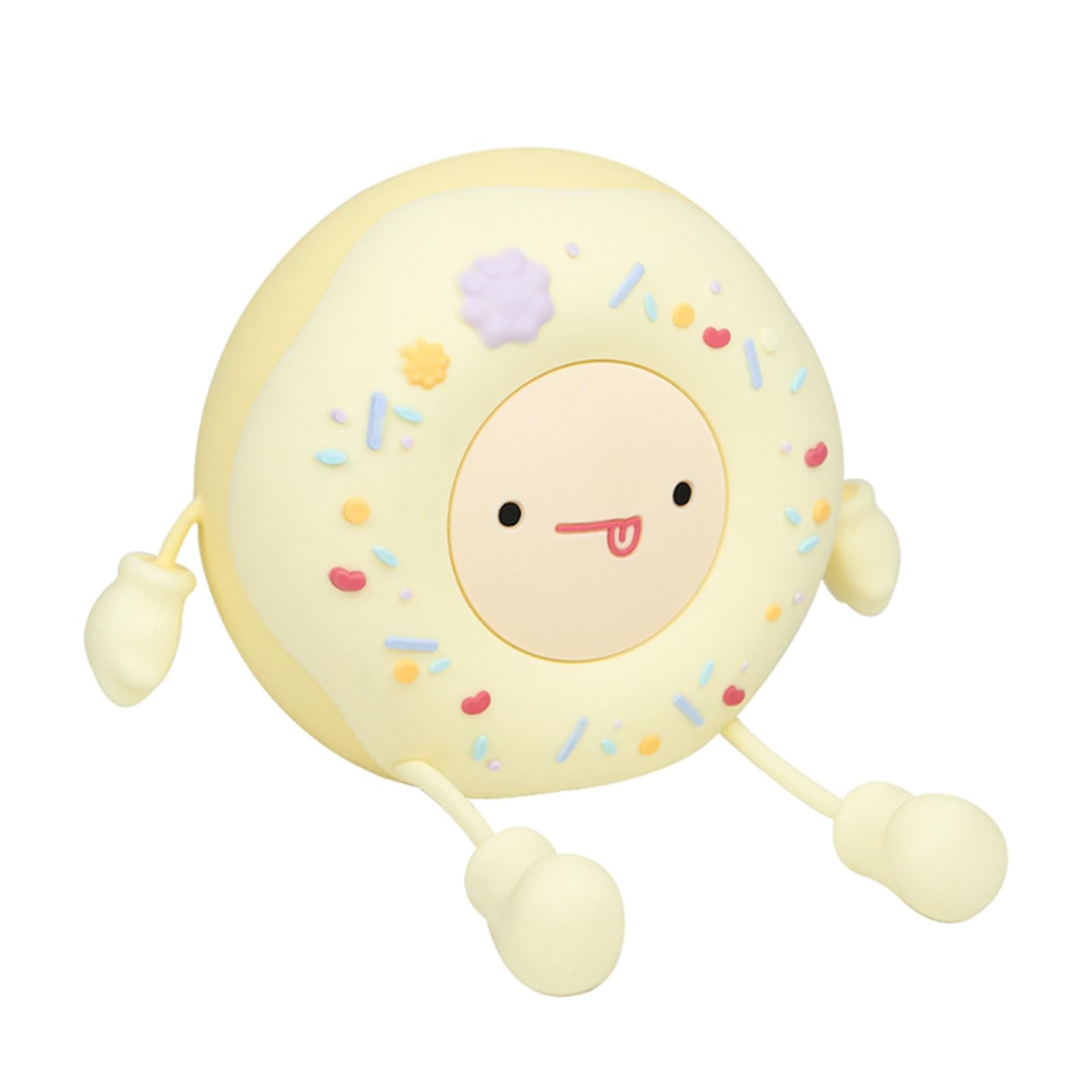 Hpydiy Cute Donut Night Light For Kids Silicone Nursery Nightlight  Touch Control Usb Rechargeable Lamps Breastfeeding Sweet Kawaii Dorm Room Decor Christmas Gift Baby Kids Girls Teens White