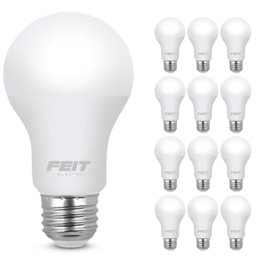 Feit Electric A19 Led Light Bulb, 75W Equivalent, E26 Medium Base, 1100 Lumens, 5000K Daylight White, General Purpose Light Bulb