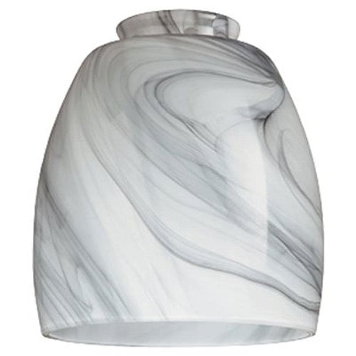 Westinghouse Handblown Pendant Lamp Shade, 2-1/4in Gray Glass, Model 8140900