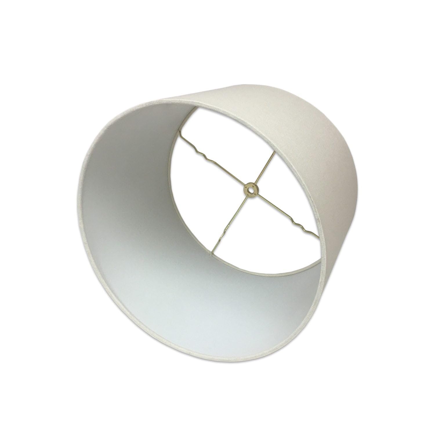 Royal Designs, Inc. Hardback Lamp Shade, Shallow Drum, 9 x 10 x 7, Linen Eggshell, Model HB-610-10LNEG