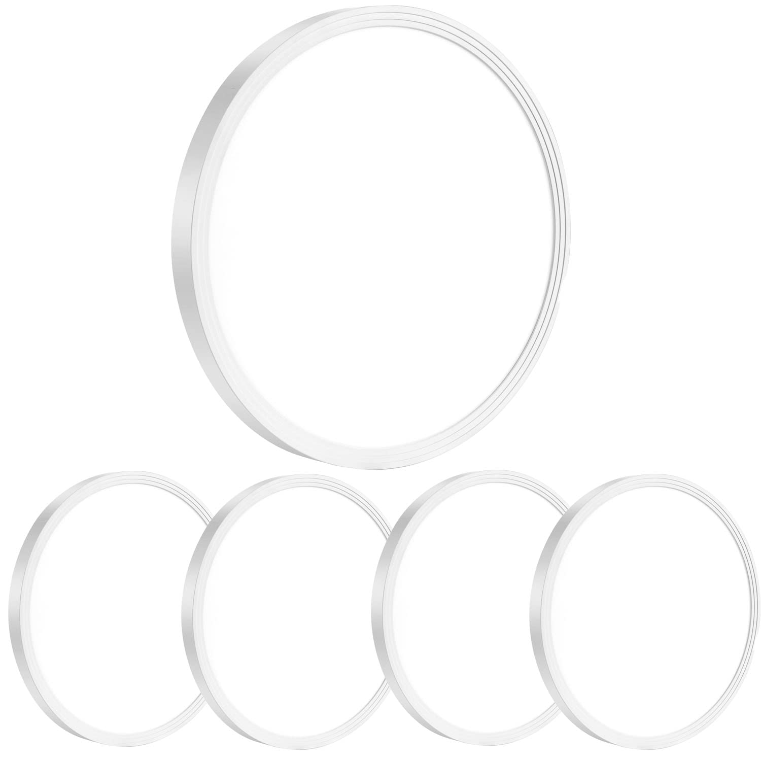 Lexier 4Pack 12 Inch 3200Lm Flush Mount Led Ceiling Lights,White 28W Slim Ceiling Light Fixture Round Day White 6000K Thin Round