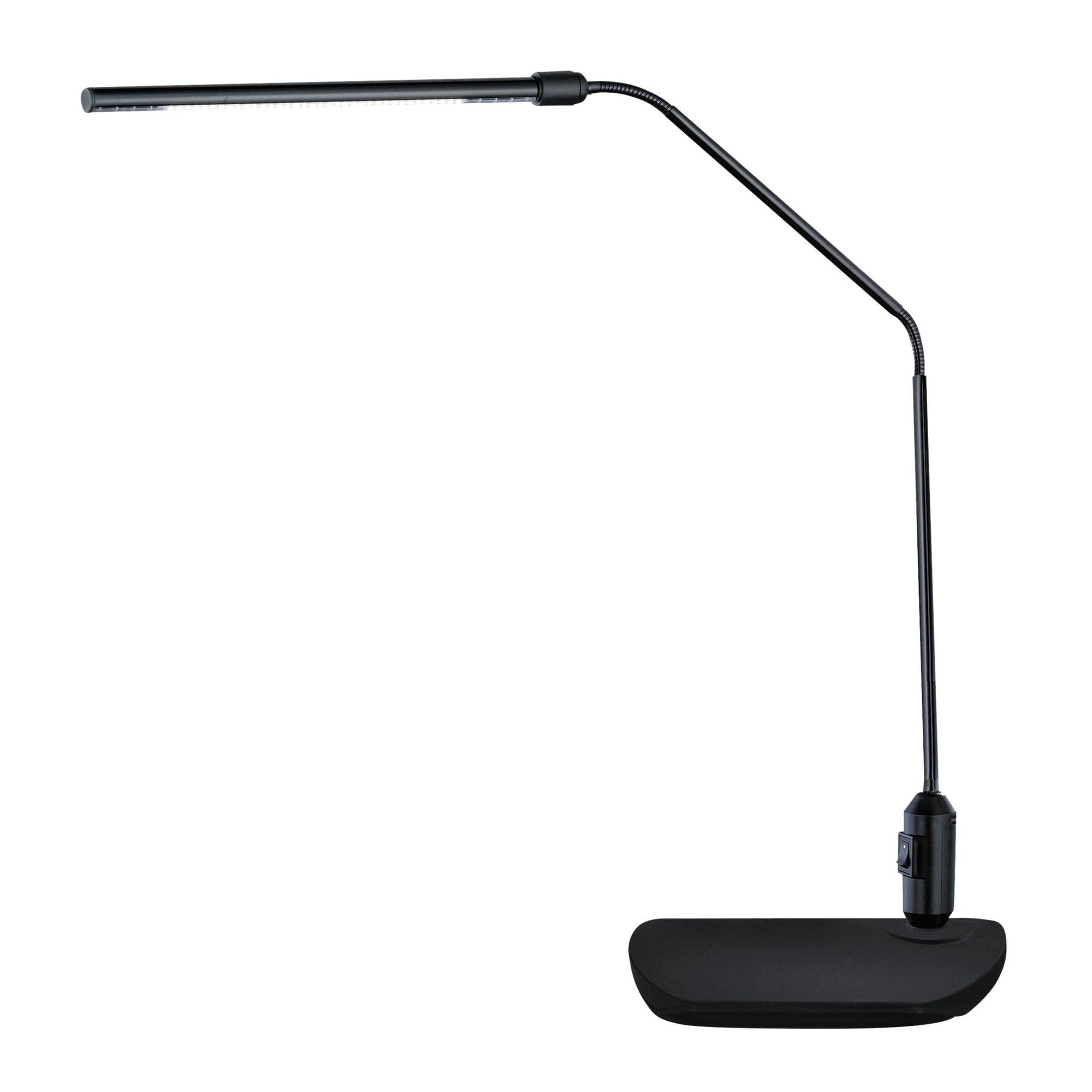 Alera Aleled902B 5.13 In. W X 21.75 In. D X 21.75 In. H Led Desk Lamp With Interchangeable Base/Clamp - Black