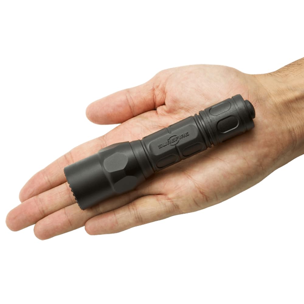 SureFire G2X Pro Dual-Output LED Flashlight with click switch, Black