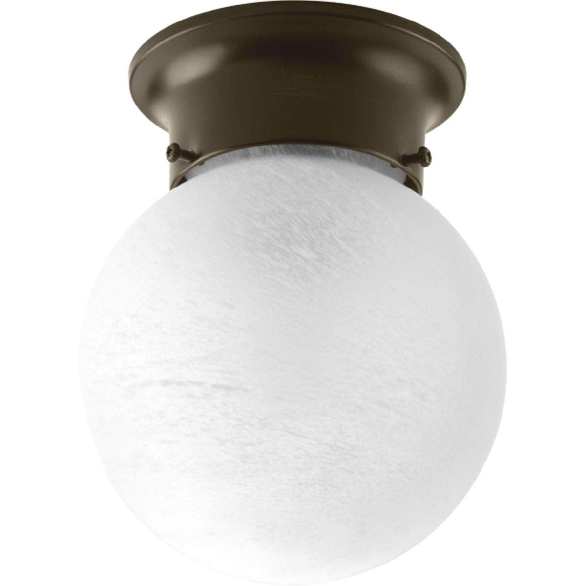 Progress Lighting P3401-20 Close-to-Ceiling Light Fixture, Glass Globes, Alloy Steel, Bronze
