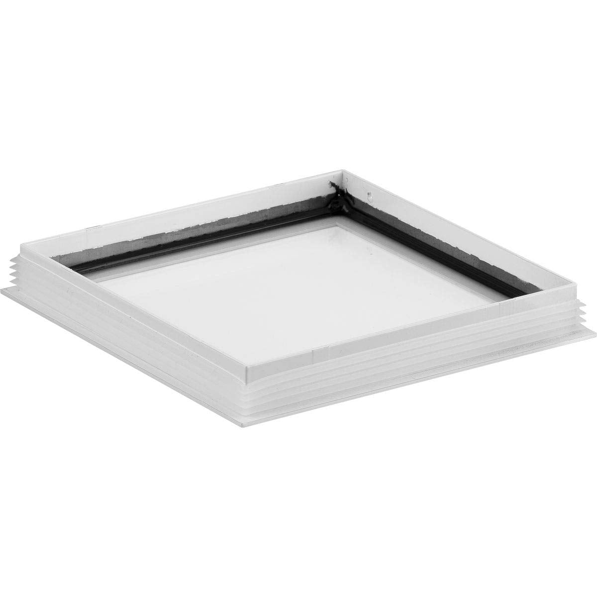 Square Collection 6'' Clear Glass Square Cylinder Lens Cover For P5644 Square White