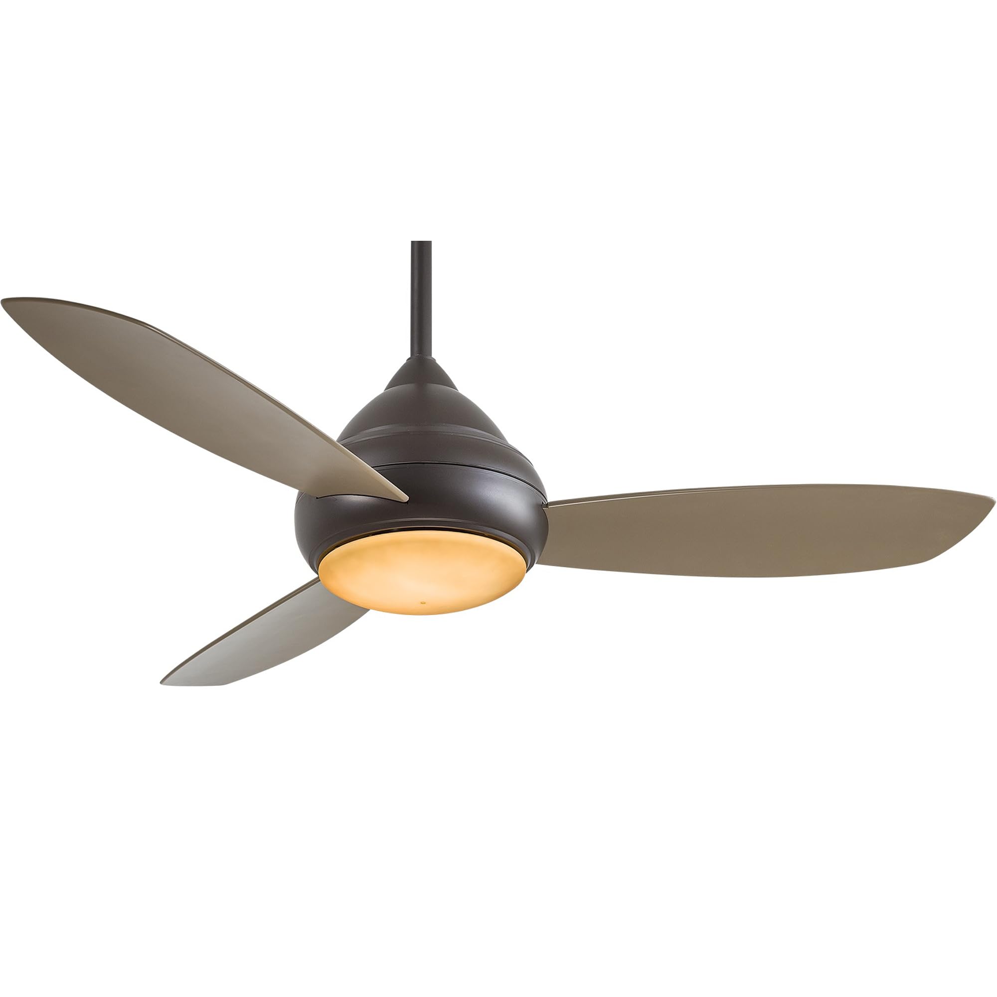Minka-Aire F476L-ORB, Concept I Wet LED Oil-Bronze 52 Outdoor Ceiling Fan with Light & Control