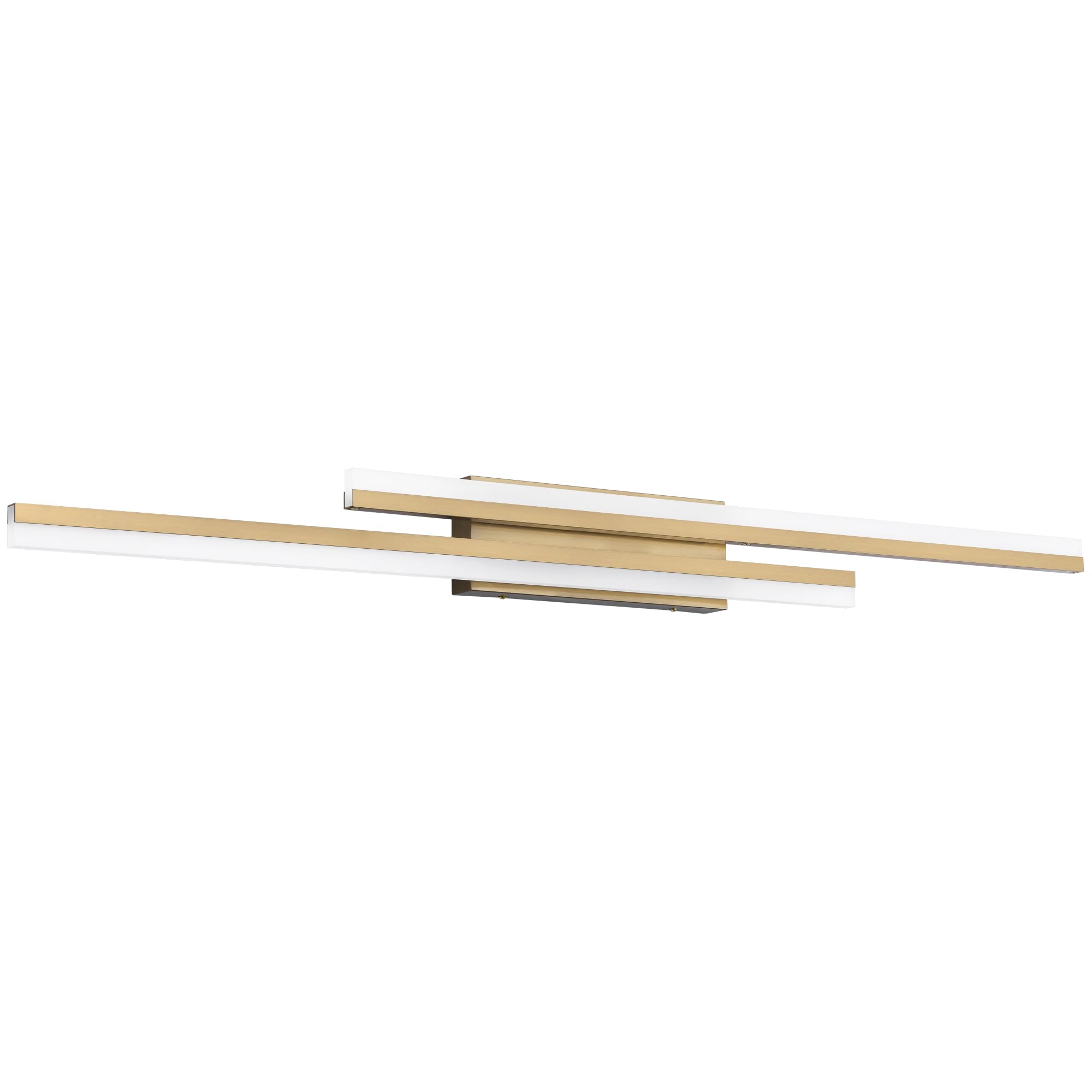 PRESDE 48inch Brushed Gold LED Bathroom Vanity Light Fixture, Metal, Non-Dimmable, Model 6660-1220mm