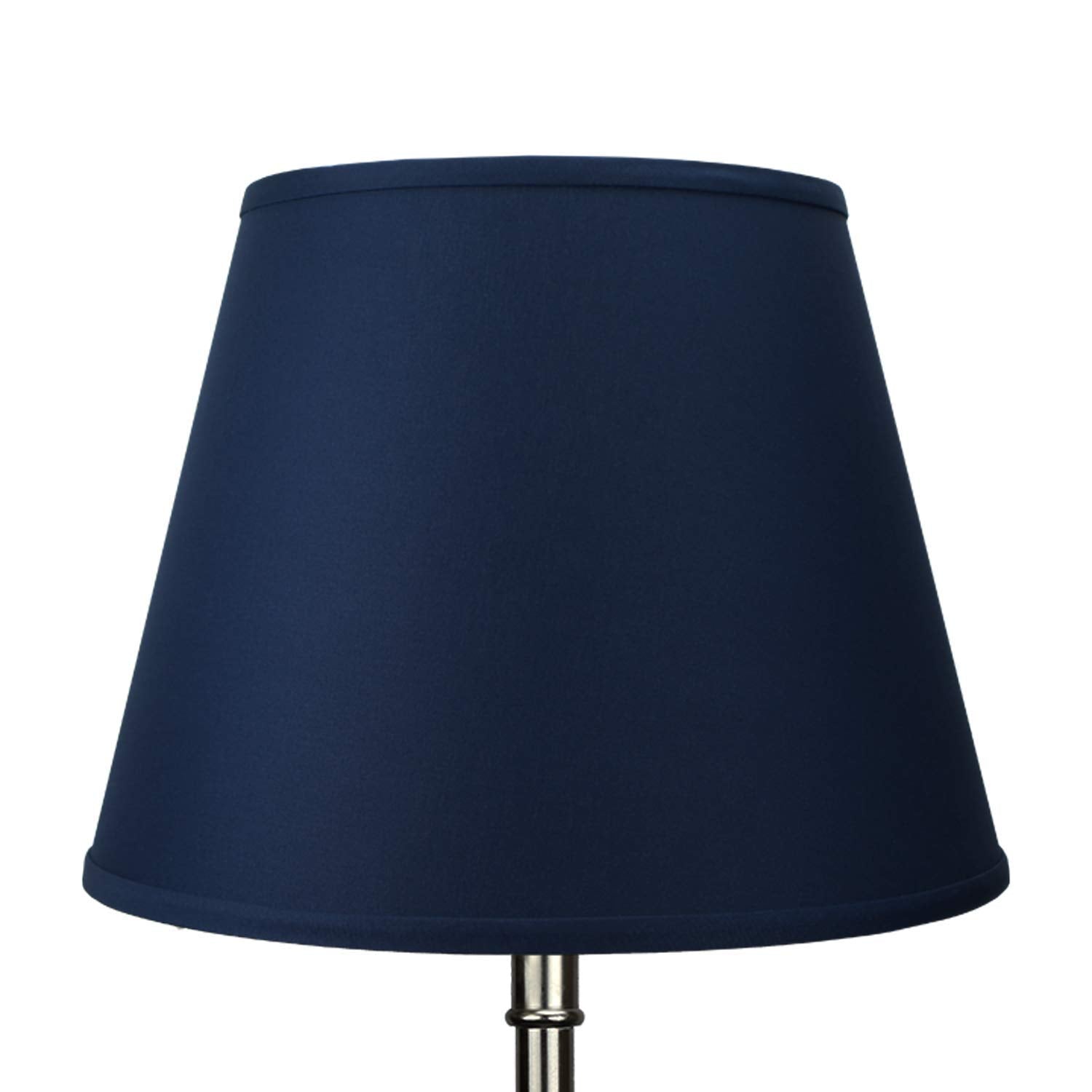 FenchelShades.com 11" x 17" Navy Fabric Lampshade with Washer Attachment - 13" Slant Height, Model 11-17-13-W-L-NAV