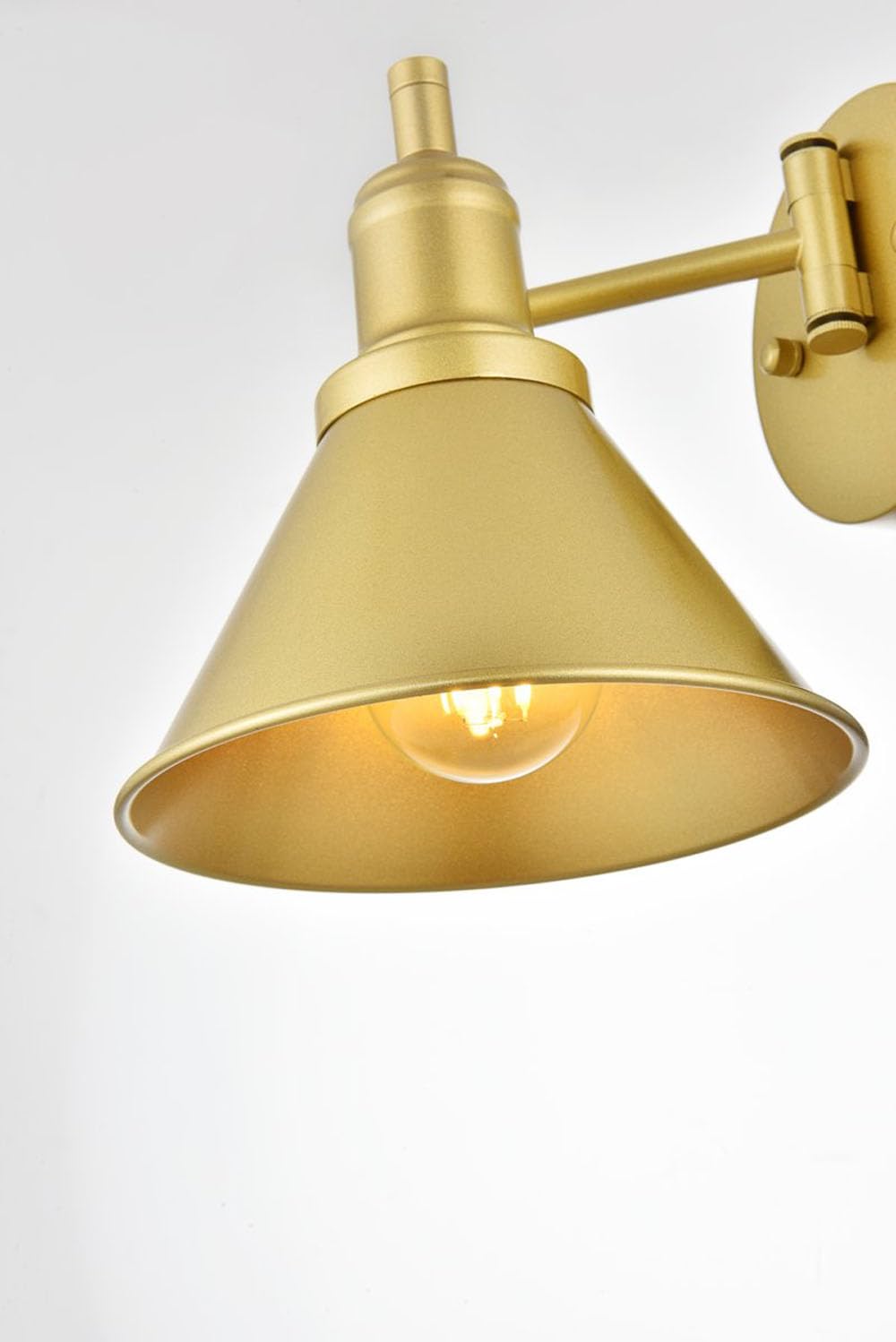 Living District Jair 1-Light Metal Plug-in Wall Sconce in Chrome
