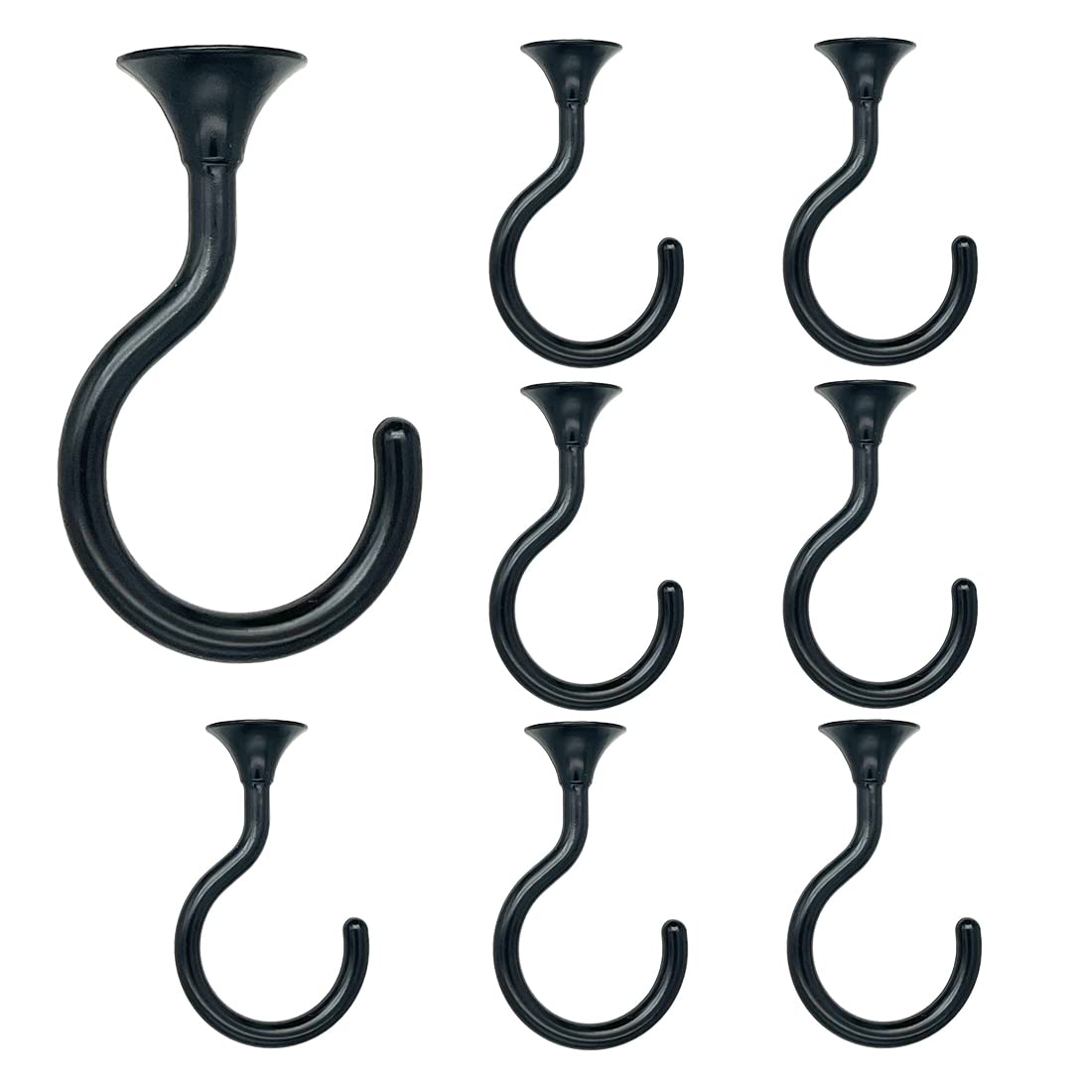 Evsteluo 8 Sets Large Swag Ceiling Hooks Heavy Duty Swag Hook With Hardware For Hanging Plants Ceiling Installation Cavity Wall