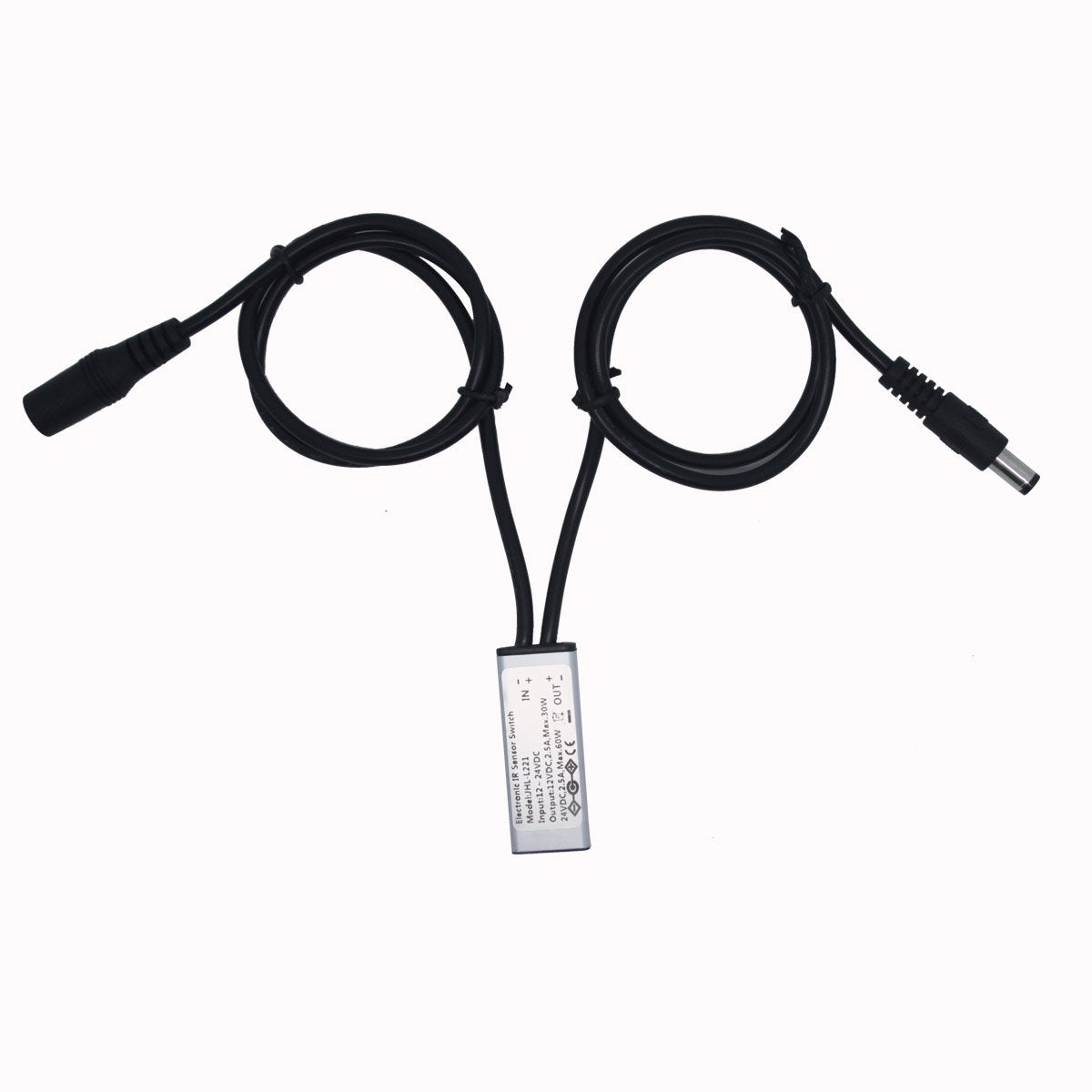 Litever Door Open Switch for LED Lights, 12-24VDC, Small, Silver, Model LL-009-1, 2 Pack
