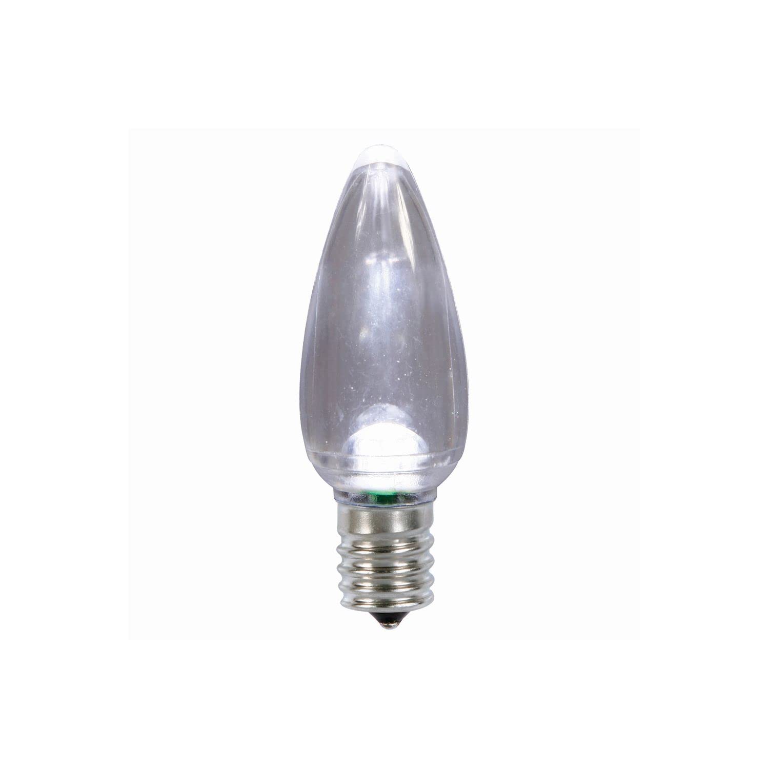 Vickerman C9 Pure Wht Transparent LED Bulb 25/Box - XLEDTC9P-25