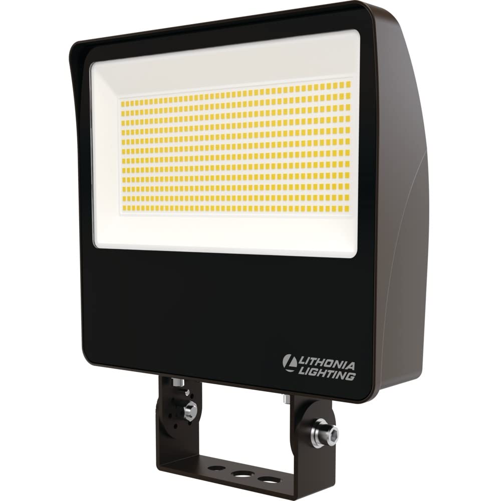 Lithonia Lighting Esxf4 Alo Sww2 Ys Ddb M2 Outdoor Led Switchable Floodlight, Yoke Or Slipfitter Mount, Bronze