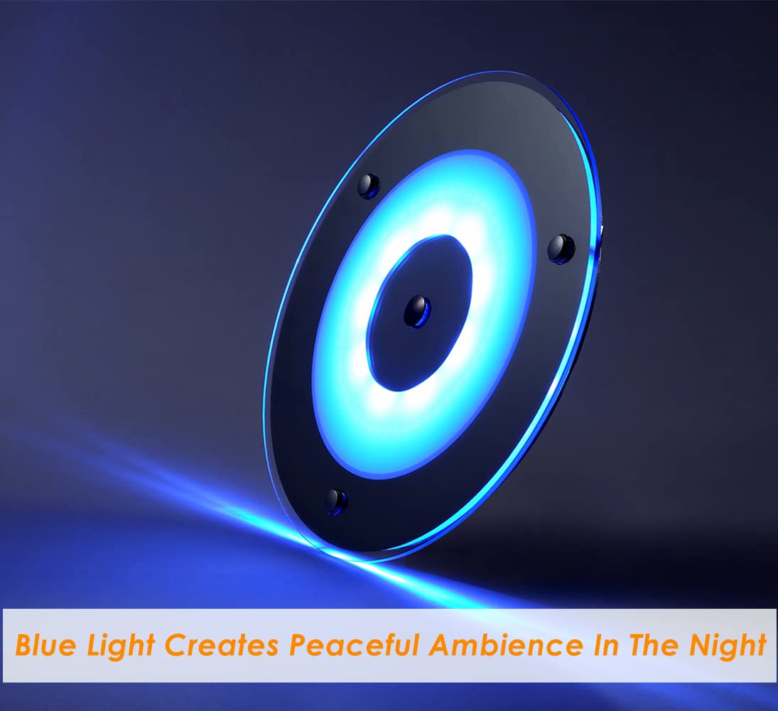 Obeaming 12V LED Ceiling Dome Light, Dimmable, Acrylic, 9W, Cool White, Touch Switch for RV/Boat/Truck Interior Lighting