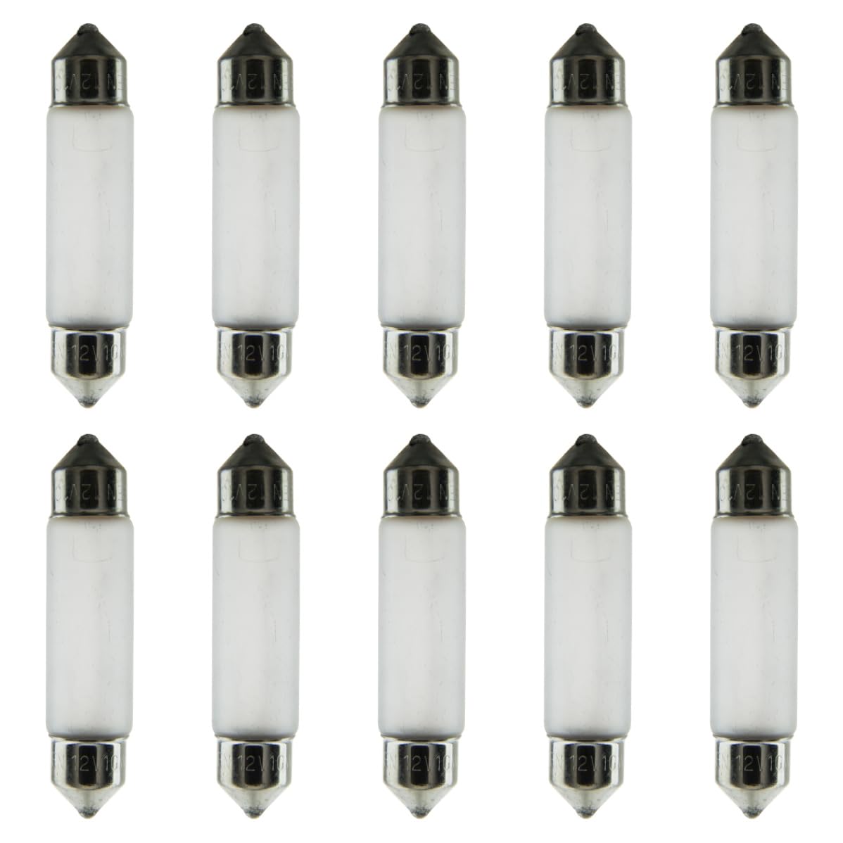Sunlite Xelogen Festoon T3.25 Mini Tube Light Bulb, 3W, 12V, 25 Lumens, 20,000 Hours, Frost, Low Voltage Landscape Lighting, Ide