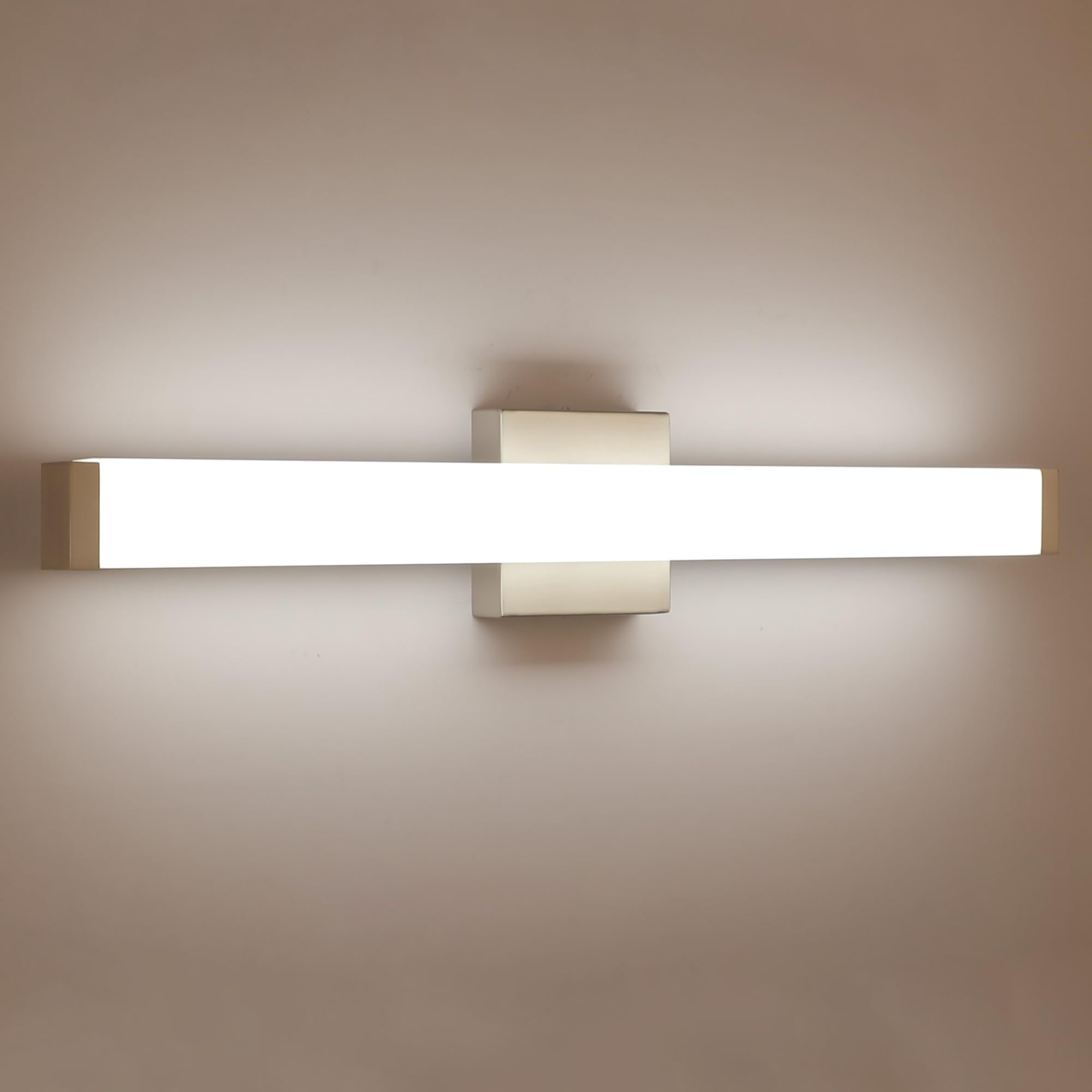 YHTlaeh Bathroom Vanity Light Brushed Nickel 24in 14W LED Wall Bar Fixture Model 7610