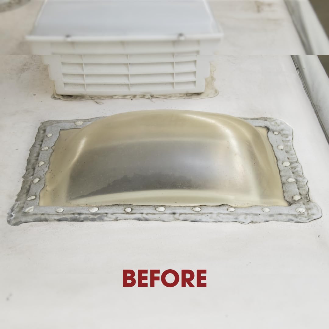 ICON RV Skylight - SL1422C - Clear, Fits 14x22 Openings, 16x26 Overall, Outer Dome Skylight Covering Replacement for RV, Camper,