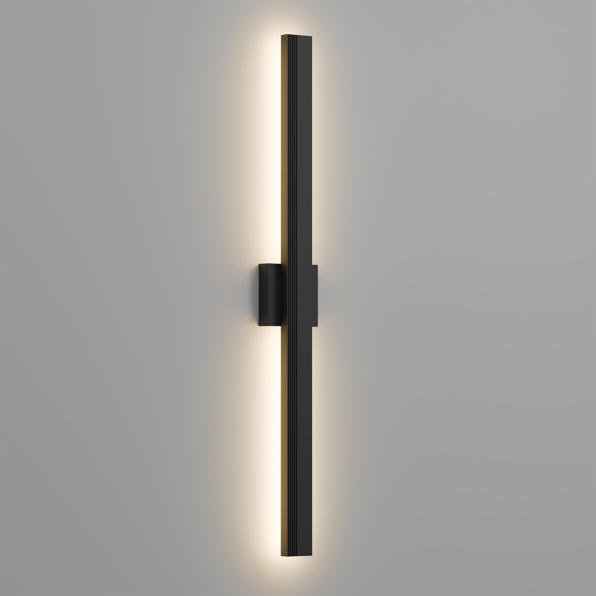 Lamqee 39.4 In Aluminum Long Outdoor Wall Light  3000K 2500Lm Integrated Led Waterproof Ip65  Linear Modern Exterior Lighting Fixtures Wall Mount Outside Sconce For House Porch Patio Garage Front Door