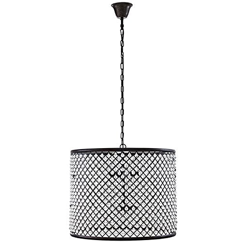 Modway Prosperity Contemporary Modern Glass and Metal 27 Ceiling Light Pendant Chandelier in Brown