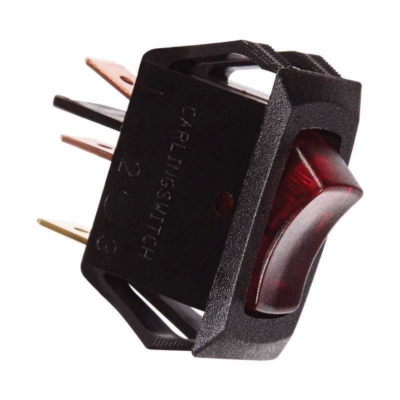 Jandorf Rocker Switch 61038, Metal, No Size, Red