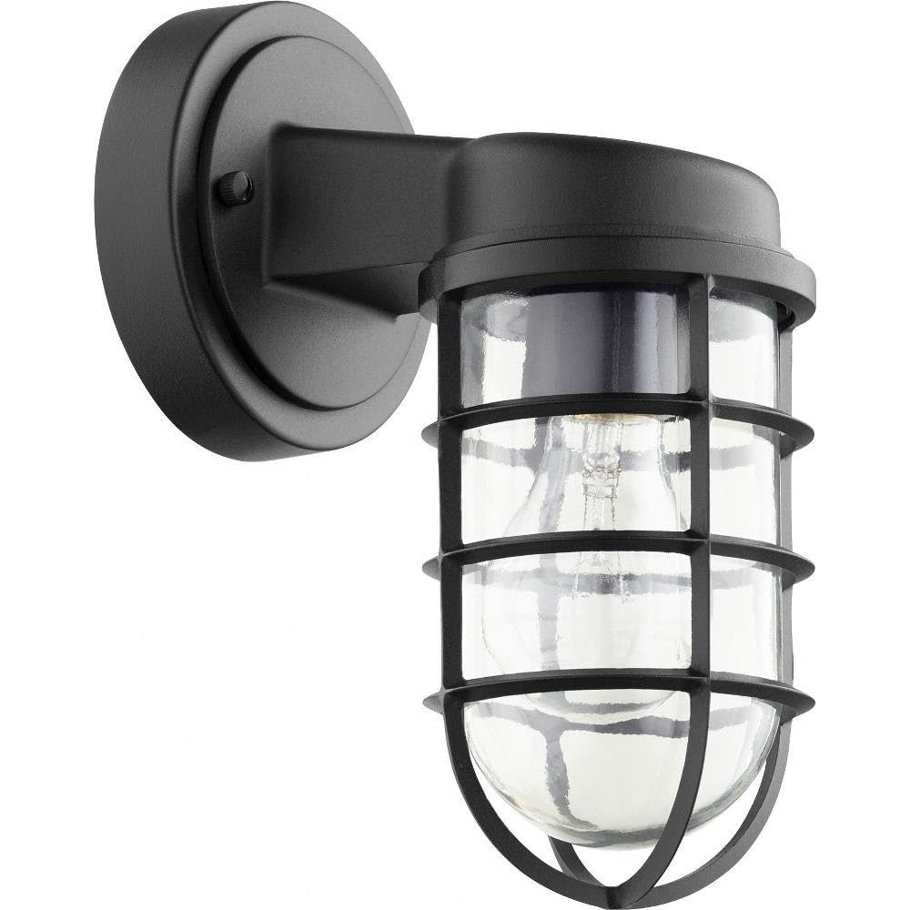 Quorum Belfour Outdoor Wall Lantern - Noir, Bronze/Dark, Black Plastic, Stylish Lighting Fixture