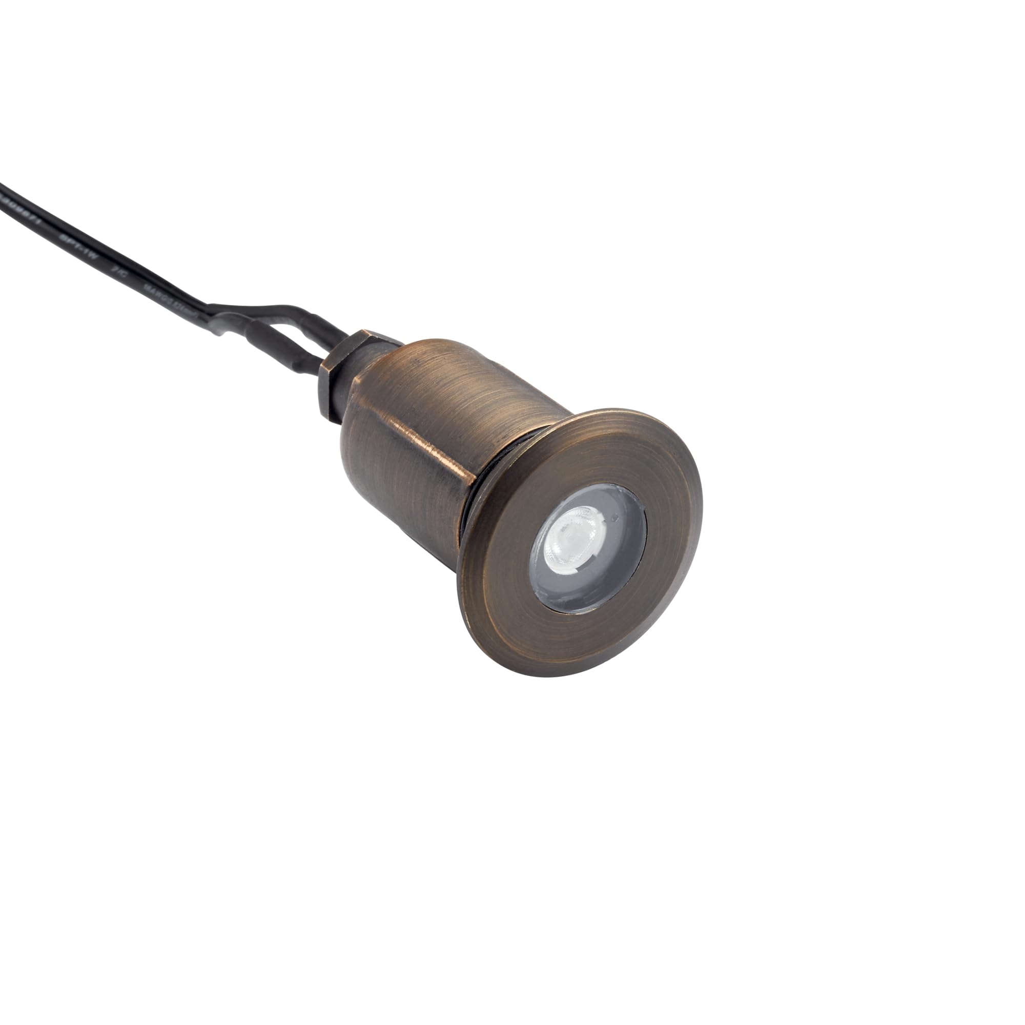 Kichler 12V MR8 Recessed In-Ground Basic Trim Centennial Brass, 2.00x3.00x2.00