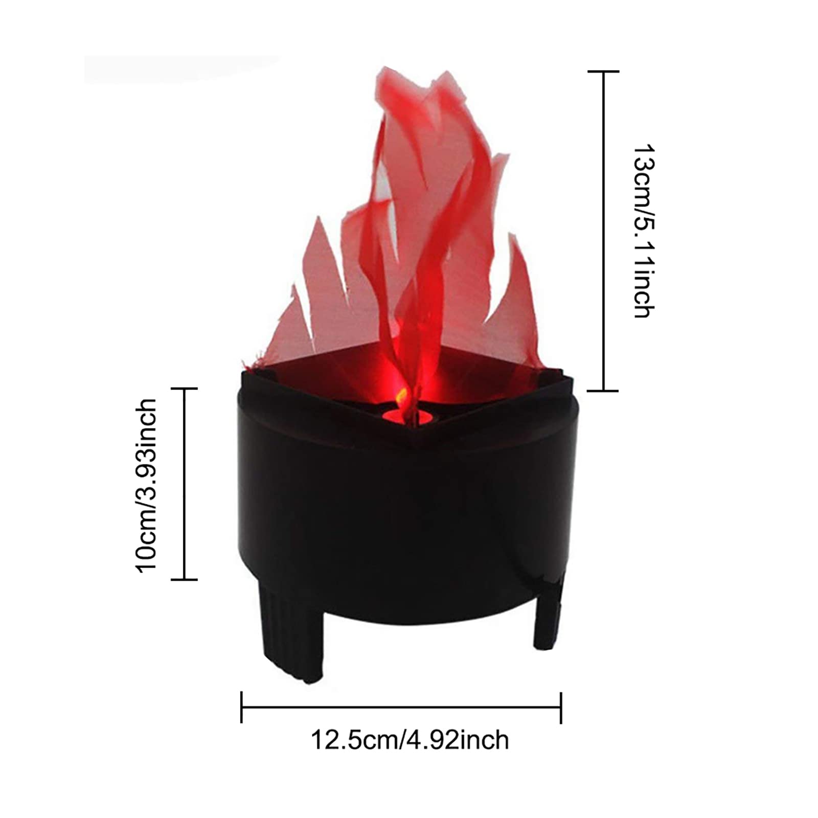 110V Electric Fire Flame Lamp Light Led Simulated Flame Effect Light Torch Light Stage Lamp Prop For Stage Performance, Bar, Nig