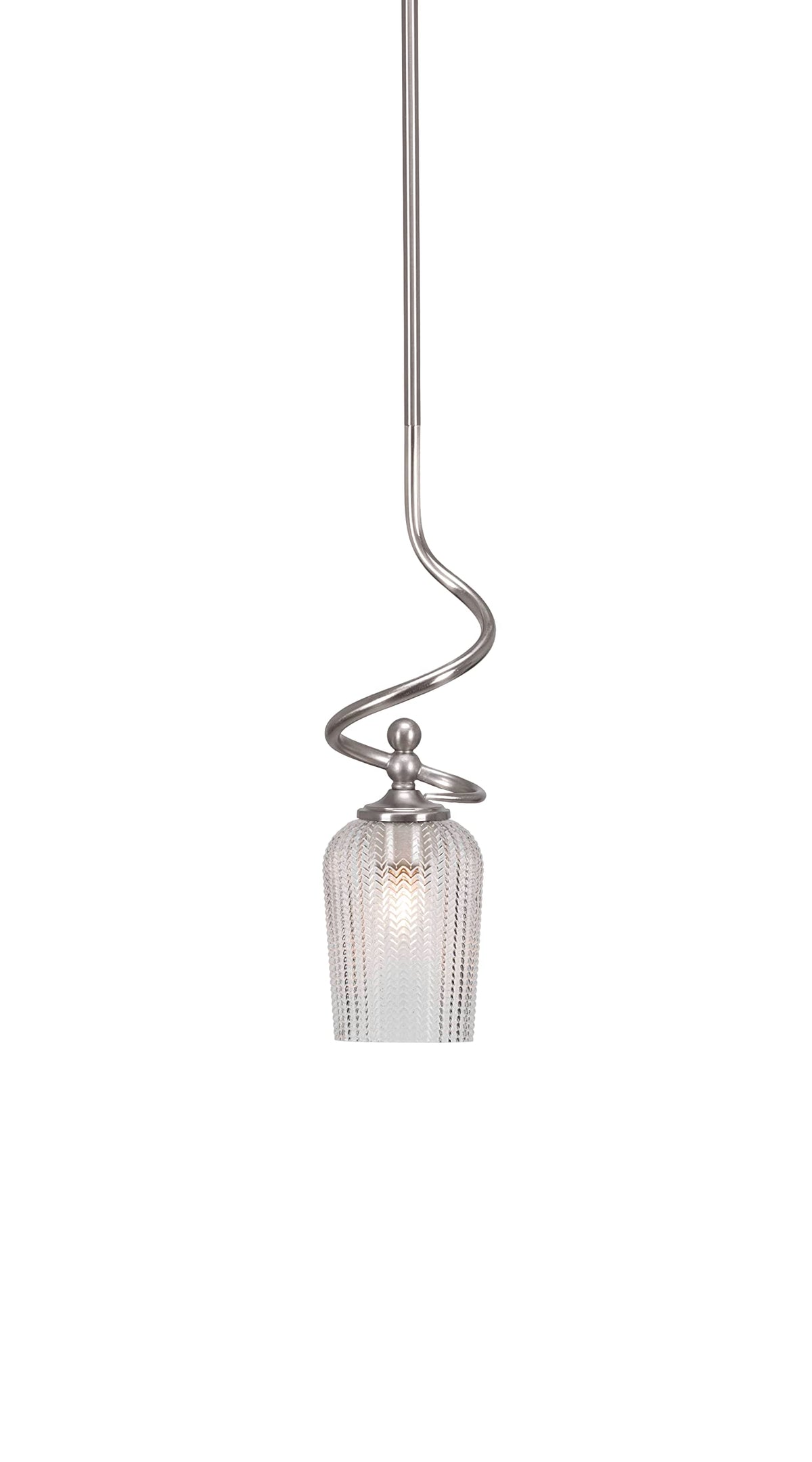 Capri 1 Light Mini Pendant in Brushed Nickel (901-BN-4250)