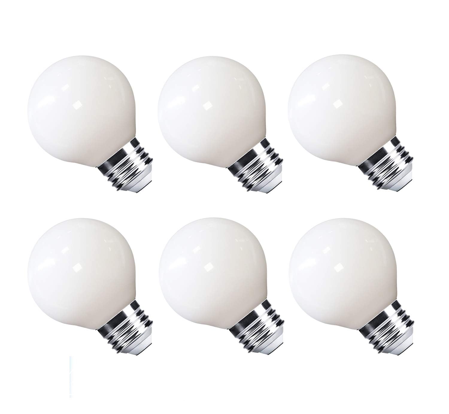 MRDENG Vanity Light Bulbs 40 Watt Equivalent for Bathroom, Daylight 5000K, 350 Lumens, E26 Standard Base,3.5W Bright White LED B
