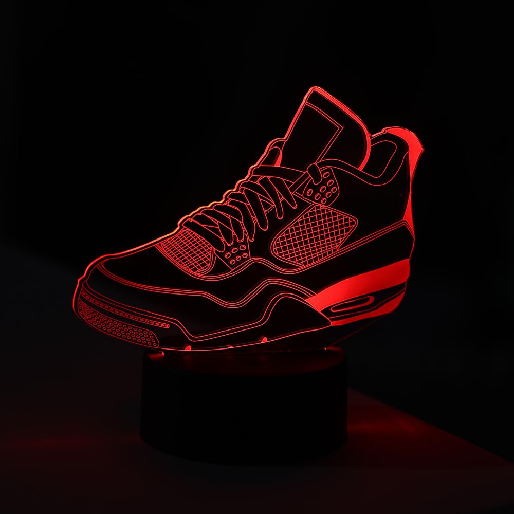 EXIGENT 3D LED Light Sneakers Lamp - Acrylic Illusion Night Light - Sneaker_A Model