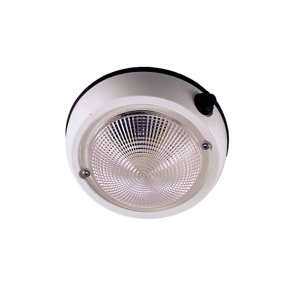 Perko 1253DP1WHT Exterior Surface Mount Dome Light - 4, beige