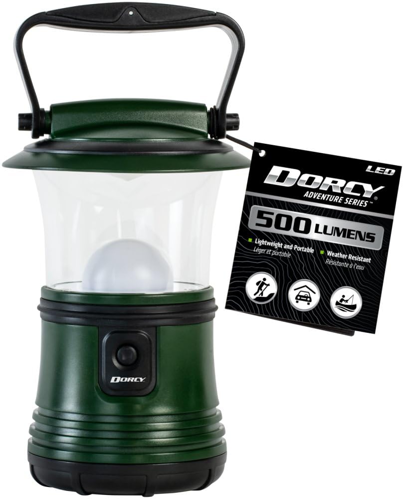 Dorcy 41-3103 7&quot; Green Led Waterproof Lantern - 4 Pack, Durable Aluminum Design