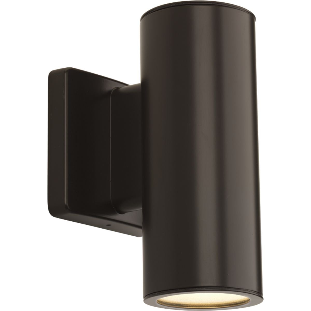 Progress Lighting LED Outdoor Wall Lantern, 3in Up/Down Light, Antique Bronze, 3-1/3in Diameter, Model P563001-020-30K