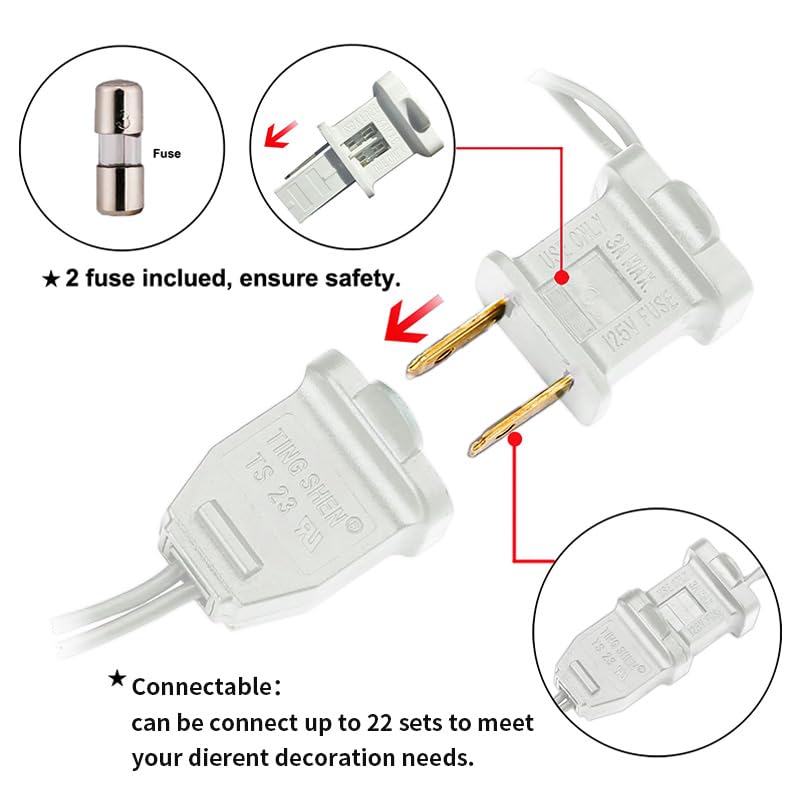 Red Led Christmas Lights - 100 Count Red Christmas String Lights For Tree  Party  Bedroom  Wedding  Indoor And Outdoor Valentines Day Decorations  33 Feet White Wire  Ul Certified  Connectable