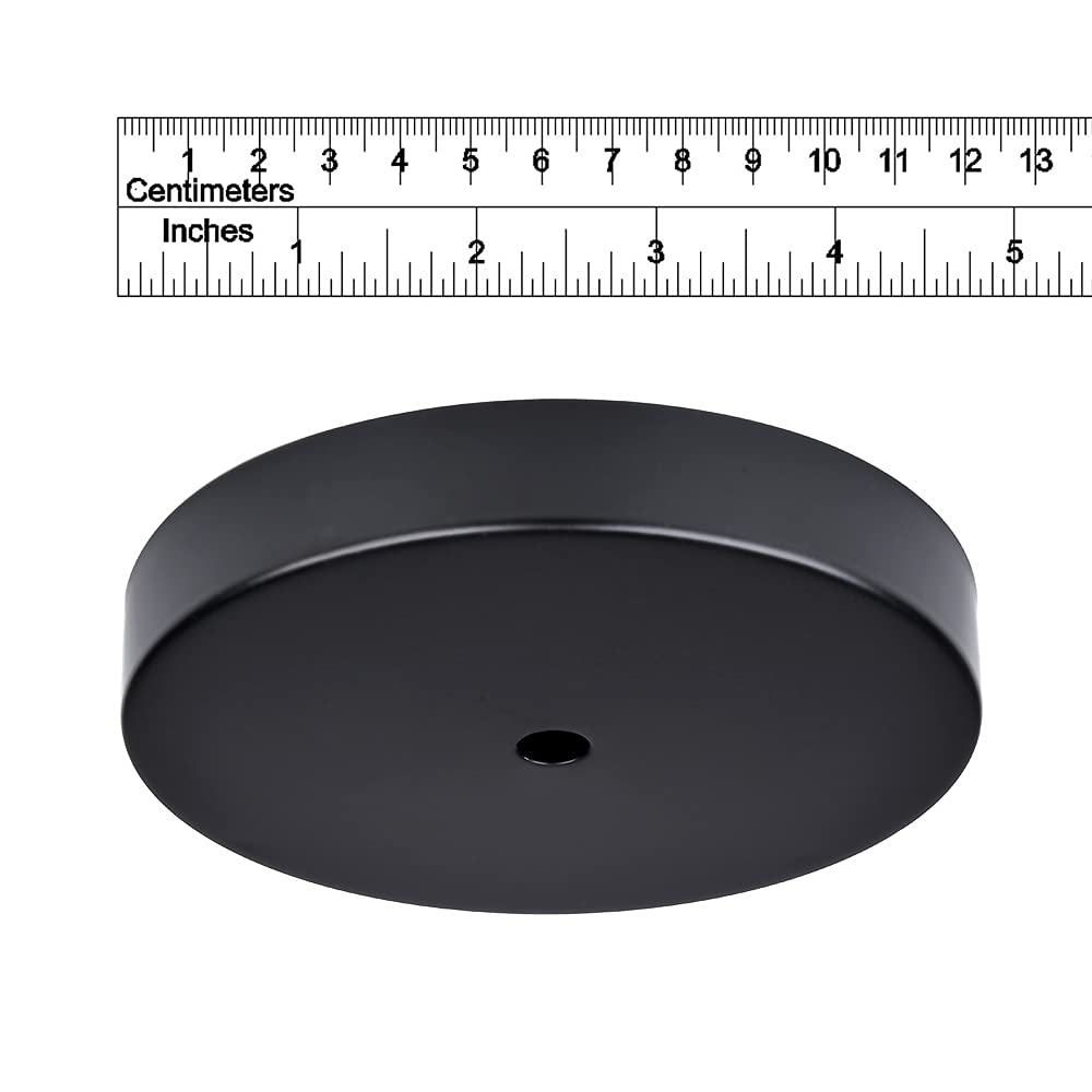 Arturesthome 4.7'' Black Ceiling Canopy Light Kit Rewind Single Hole With Hardware,Ceiling Plate For Pendant Lighting Or Chandel
